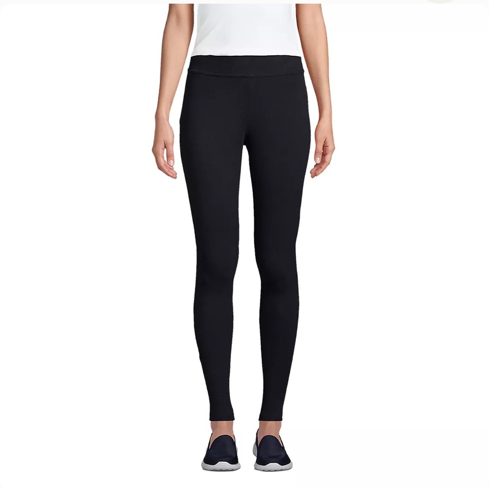 Lands' End Starfish Mid Rise Knit Leggings NWOT